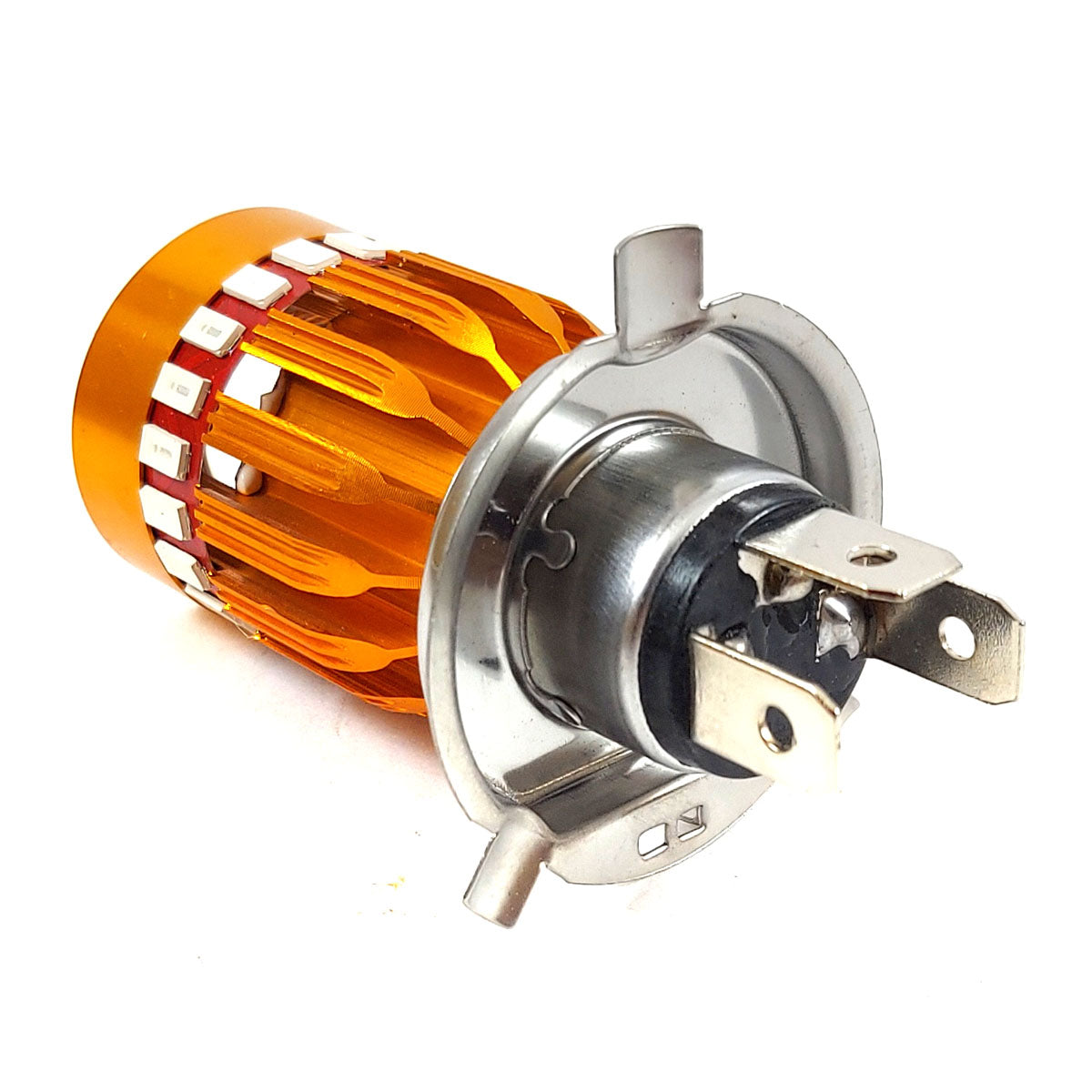 Lampara Moto Led Con Ojo Angel Azul H4