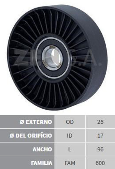 POLEA TENSORA ALTERNADOR KIA CARNIVAL/CERATO/SOUL