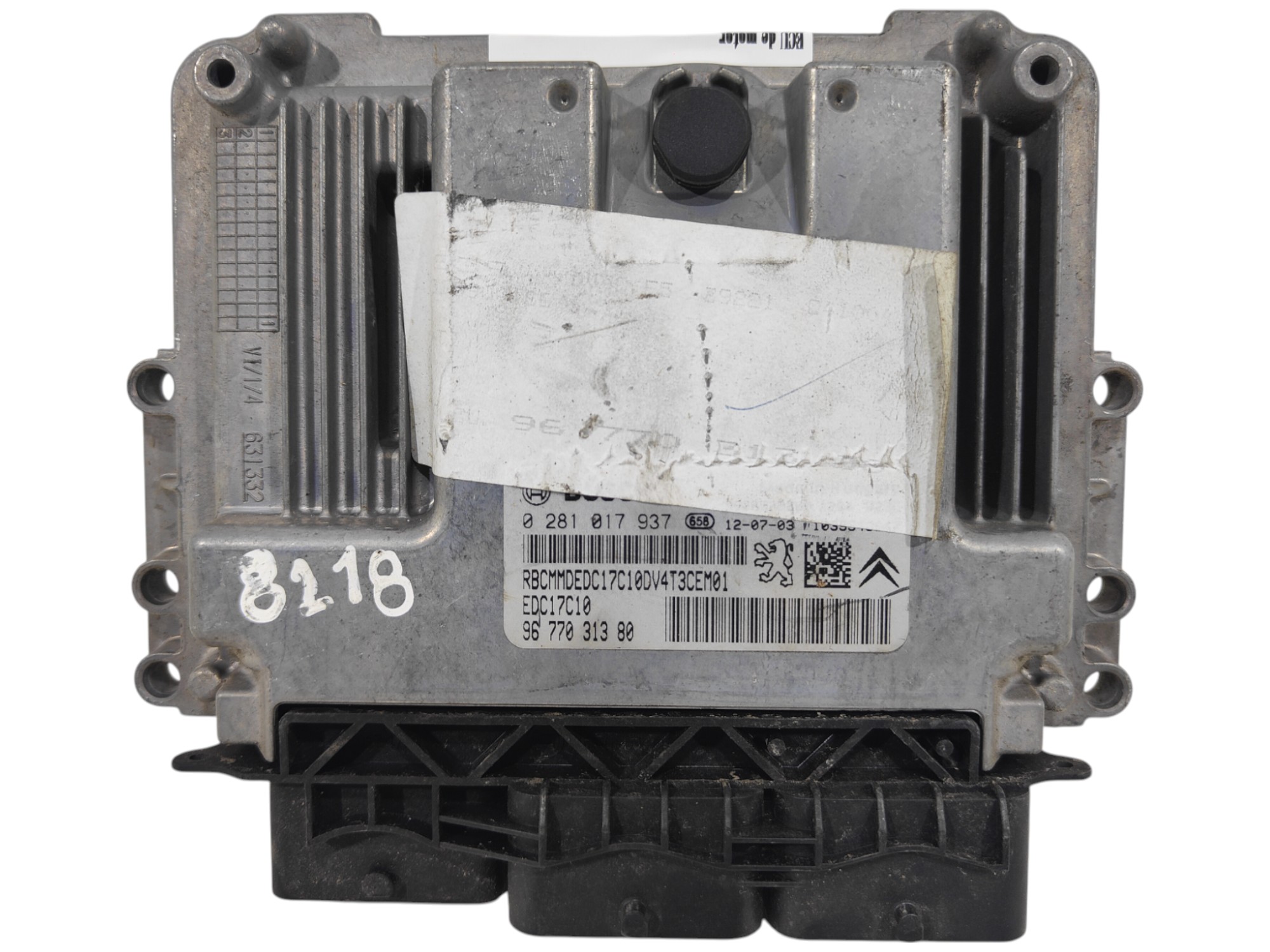 ECU de motor Peugeot 206 1.4 HDI , Ref: 8218-K3B2