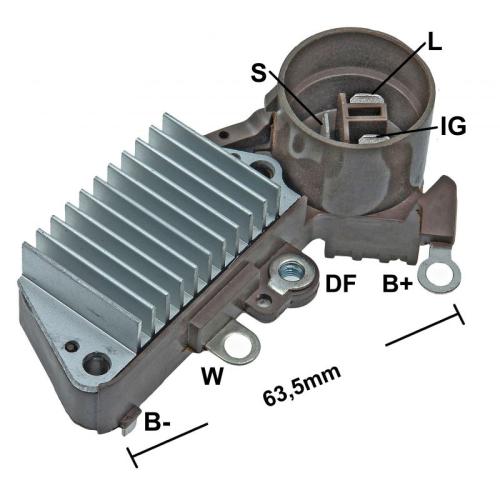 REGULADOR VOLTAJE ALT. TOYOTA 1.8 2.0 HONDA ACORD 2.0 CIVIC 1.2 1.3 1.5 SUZUKISWIFT C/NIPO  GAUSS
