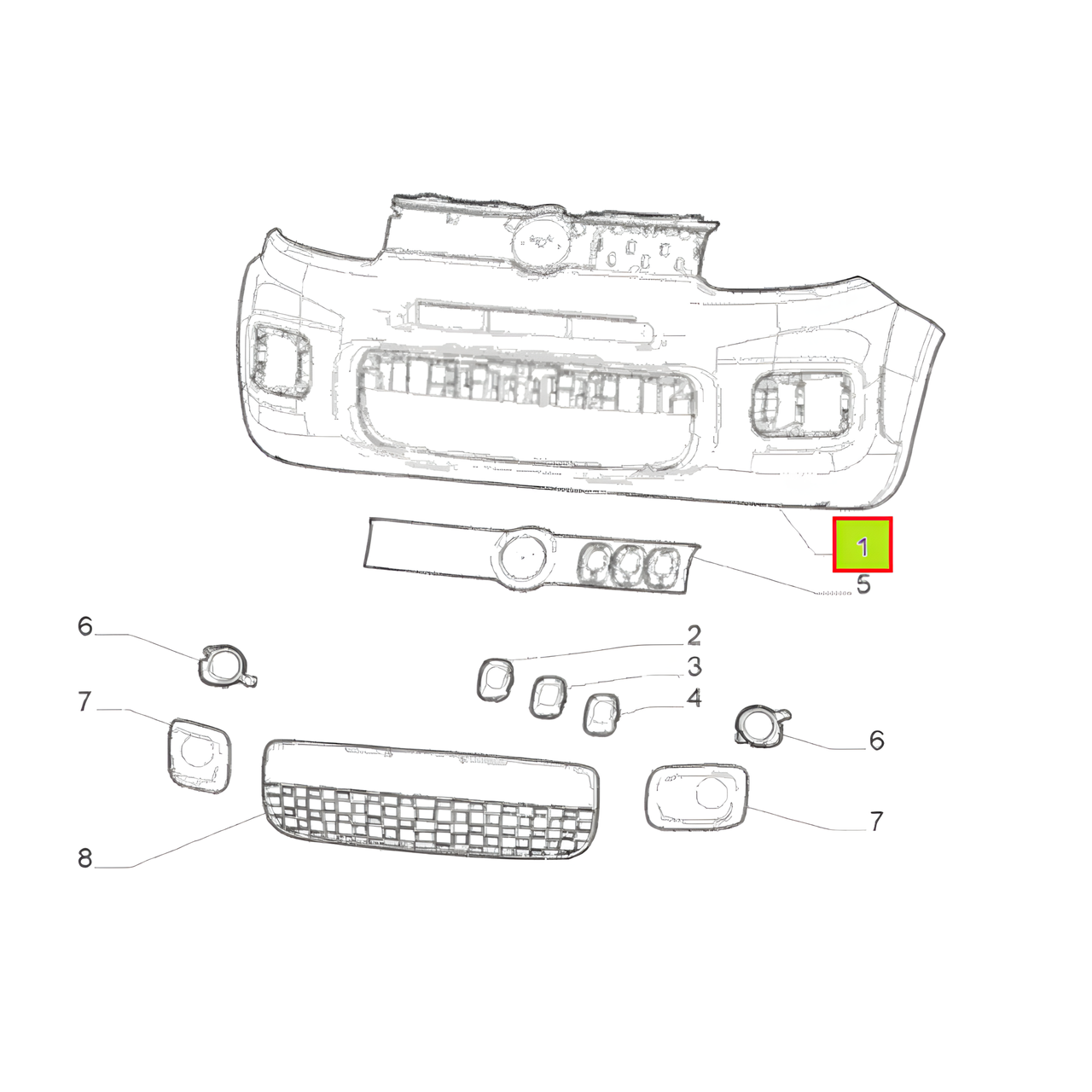PARAGOLPE DELT. PRIMER -ORIGINAL