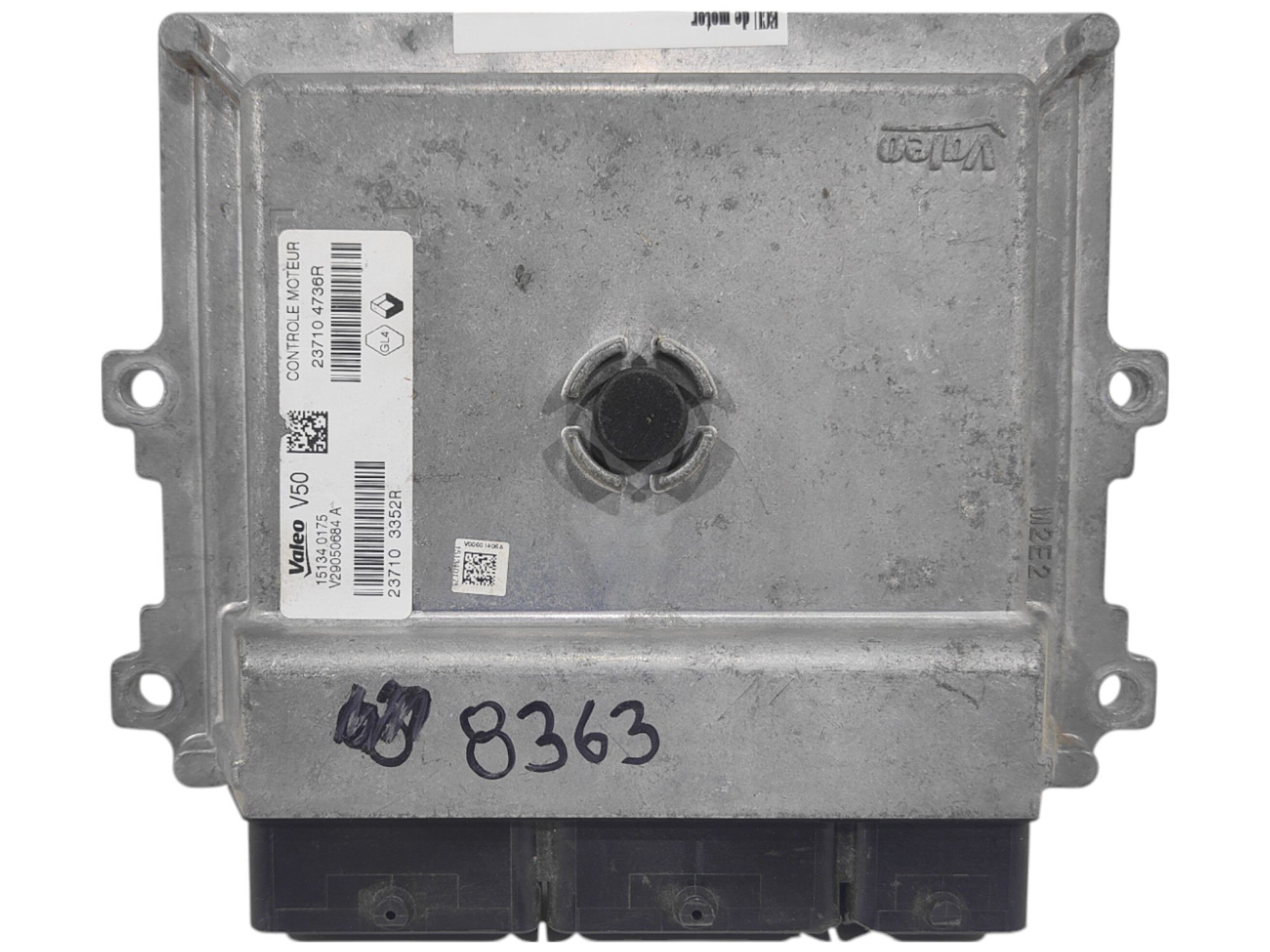 ECU de motor Renault CLIO 4 0.9 TCE , Ref: 8363-K3B5
