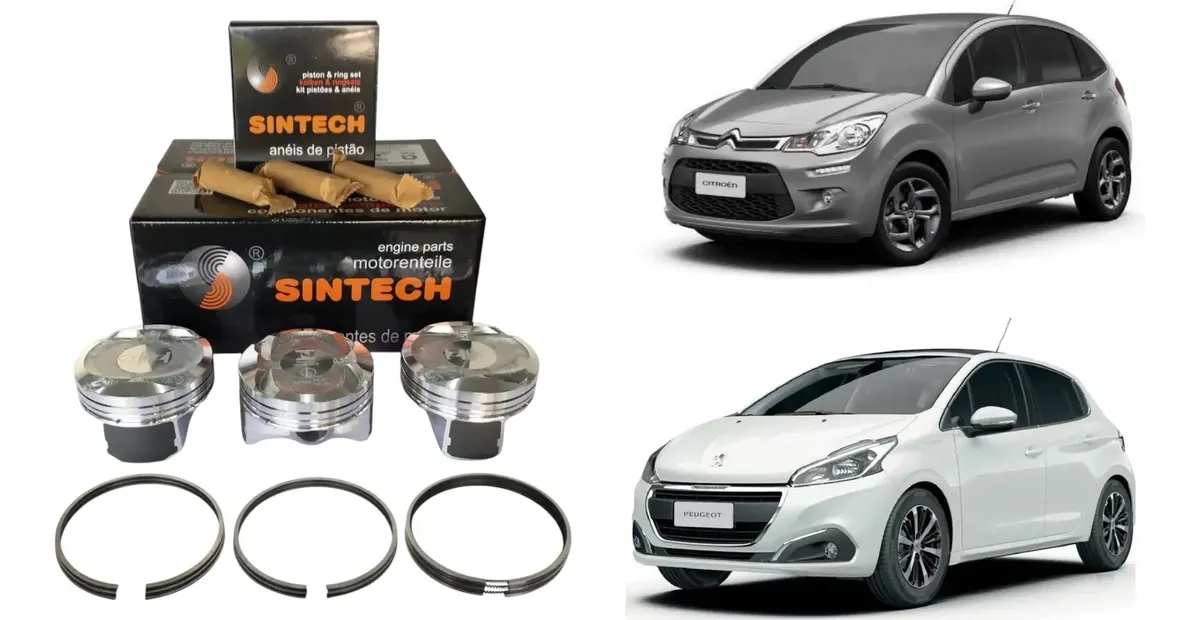 Pistón Y Segmento Peugeot 208 Citroen C3 12v 3cc 0.50