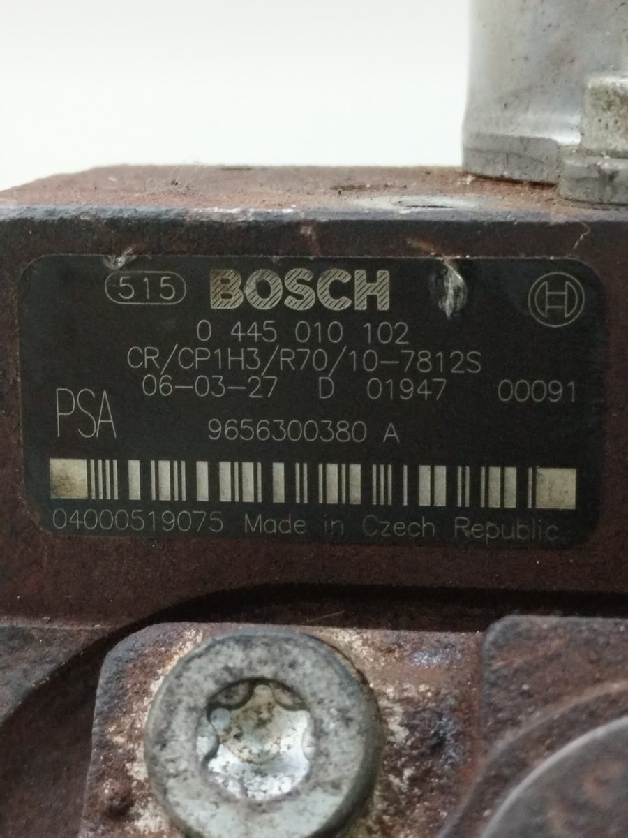 Bomba Inyeccion Peugeot 206 Berlina 1998-2010 1.6 HDi FAP CAT (9HZ / DV6TED4) 9656300380