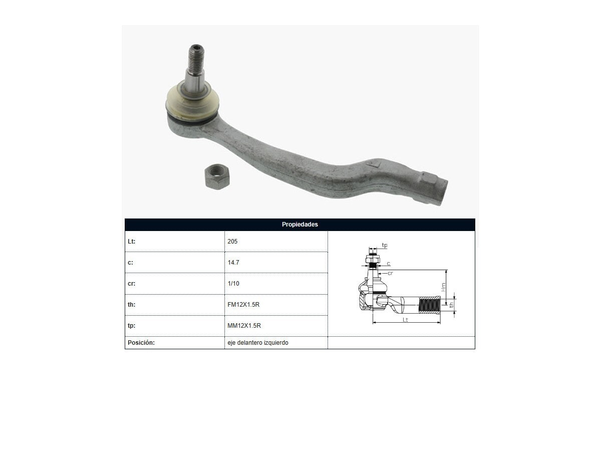 Puntero Mercedes Benz A 170 Cdi (W168)/A 160 (W168) 99-25 Izq