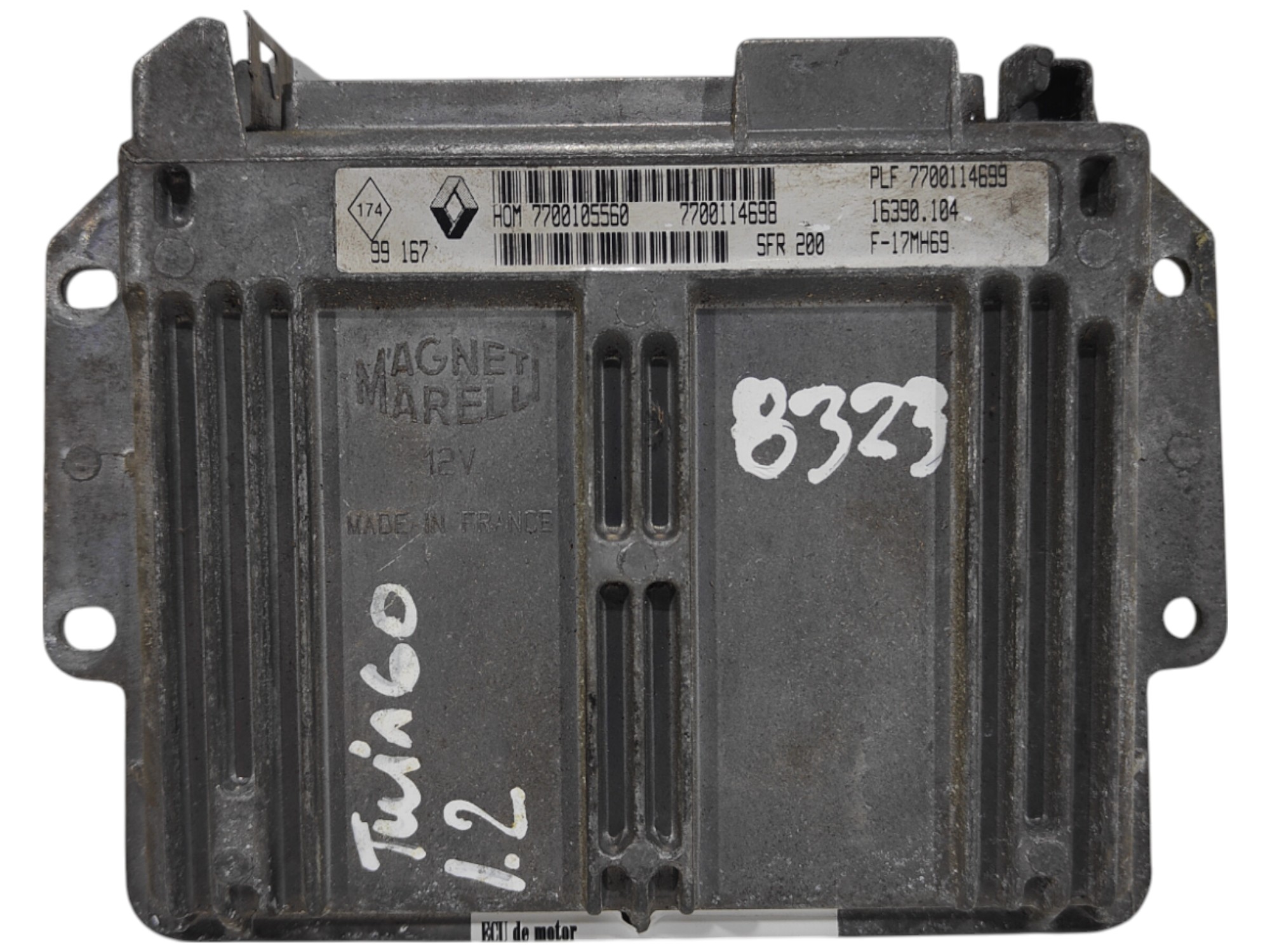 ECU de motor Renault twingo 1.2 , Ref: 8323-K3B10