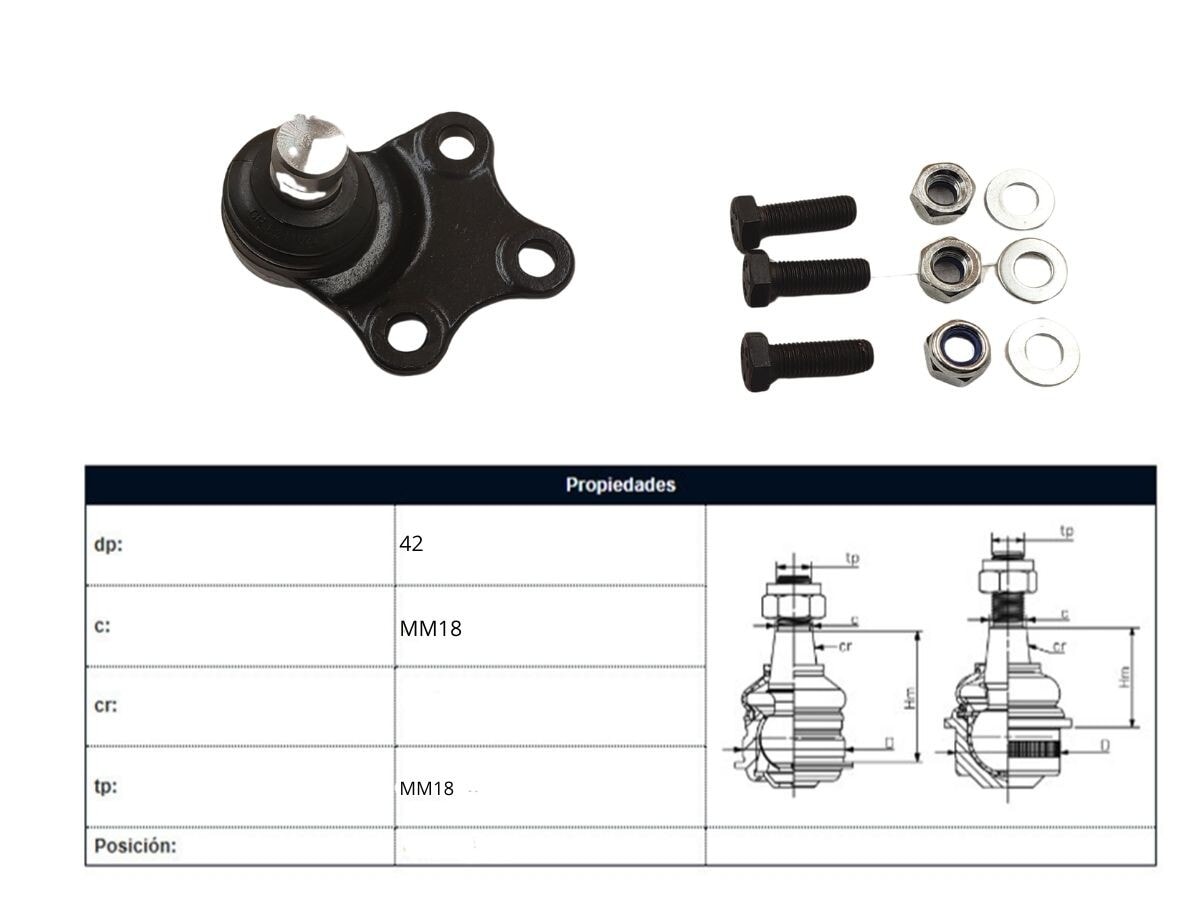 Rotula Del Citroen Xsara/Zx/Xsara Break Peug 306/Partner 93-25 Der/Izq
