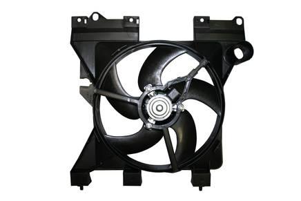 Electroventilador de motor con encausador