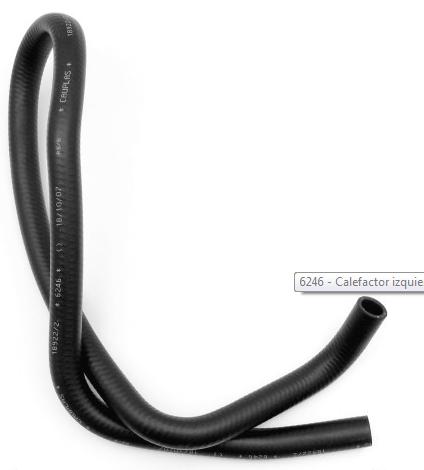 Tubo de calefacción Renault 12 entrada