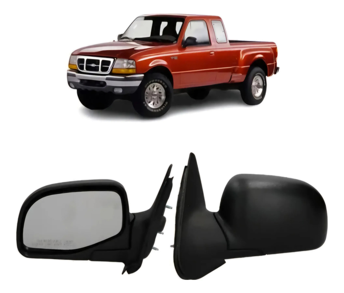 Espejo Ford Ranger 1998 A 2004 Manual Izquierdo