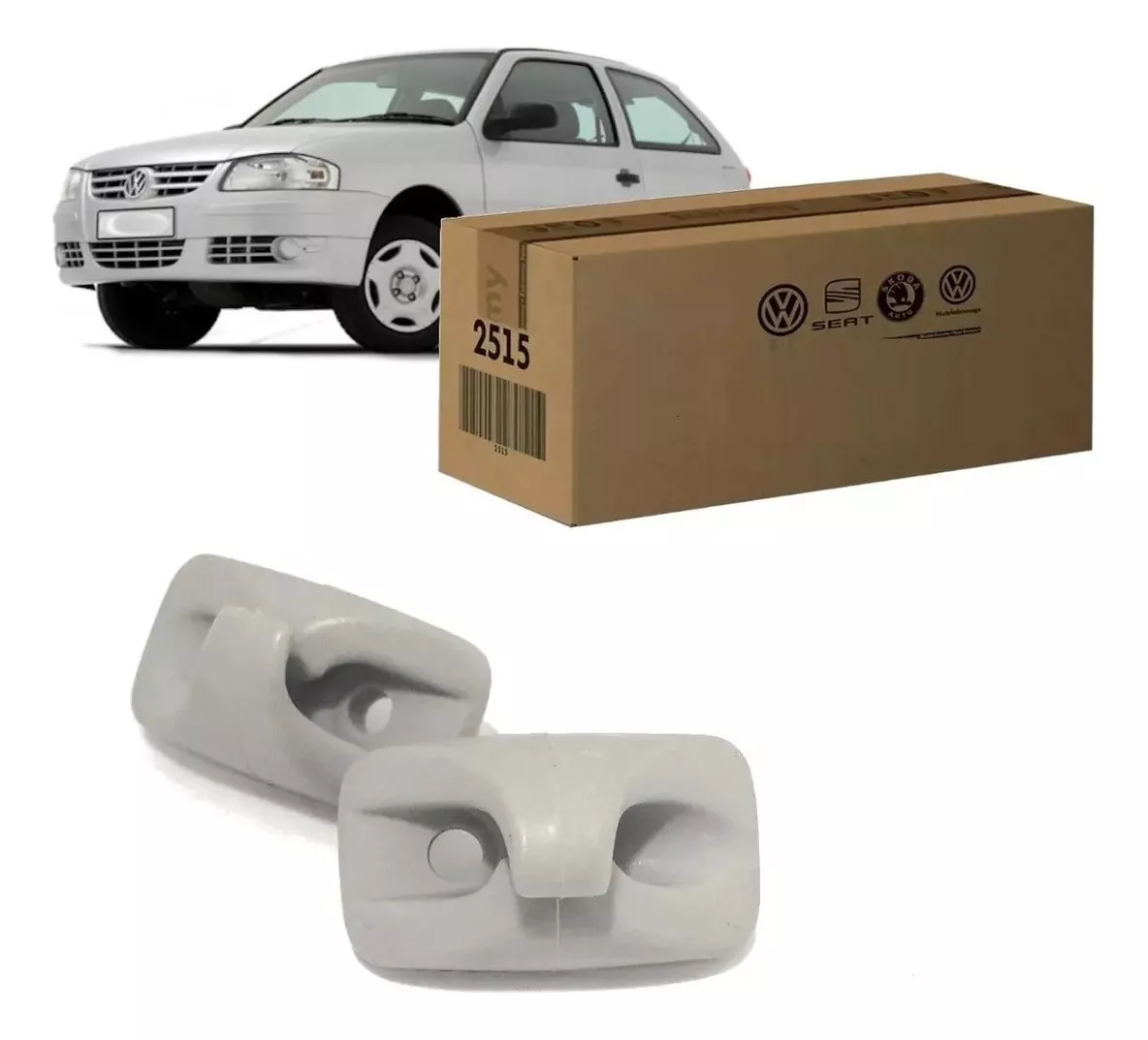 Par de soportes para parasol Volkswagen Gol, Parati, Saveiro G2, G3, G4
