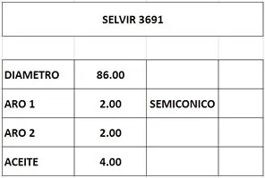 AROS 86.0mm TOYOTA 2.0D STD (4mm) (J)