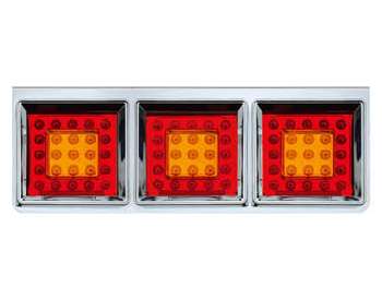 FARO TRASERO UNIV. 12V 75 LED CROMADO